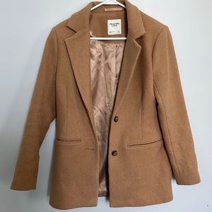 Abercrombie and Fitch Camel Pea Coat Size Small